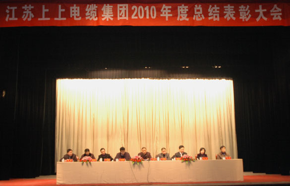 江蘇上上電纜集團隆重召開2010年度總結(jié)表彰大會