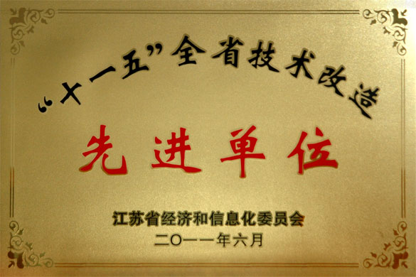 上上集團榮獲“‘十一五’全省技術(shù)改造先進單位”稱號